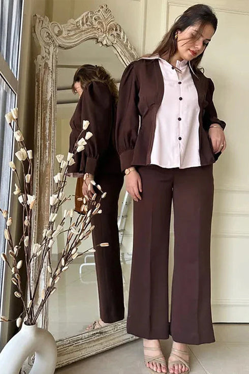 Tyra Two Tone Brown Coord